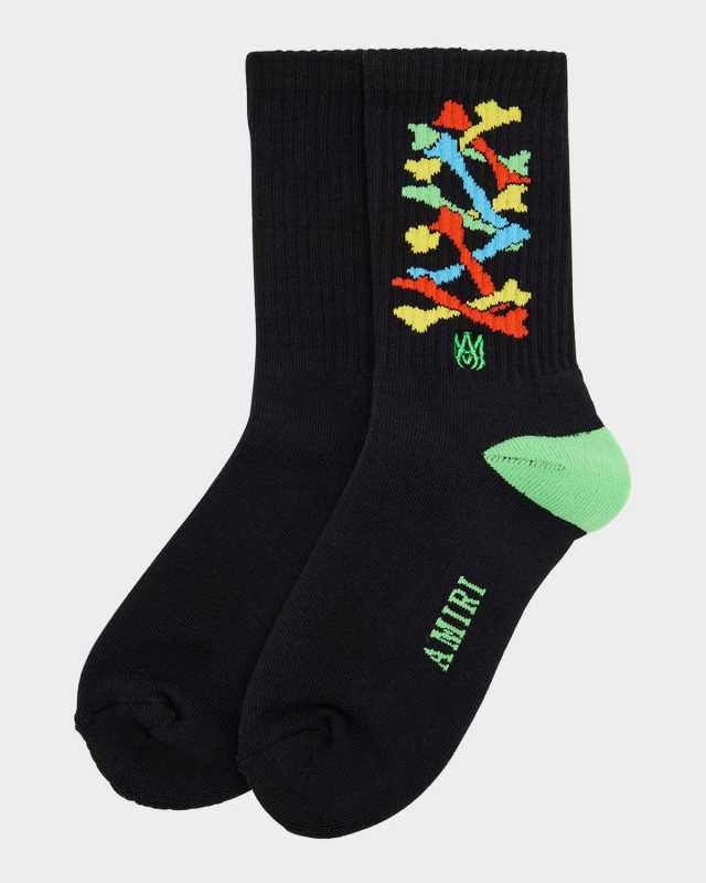 Kid's Stacked Bones Crew Socks, Size S-L